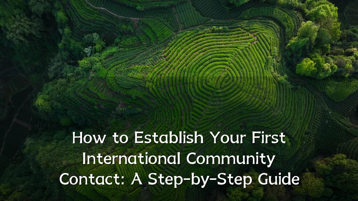 How to Establish Your First International Community Contact: A Step-by-Step Guide