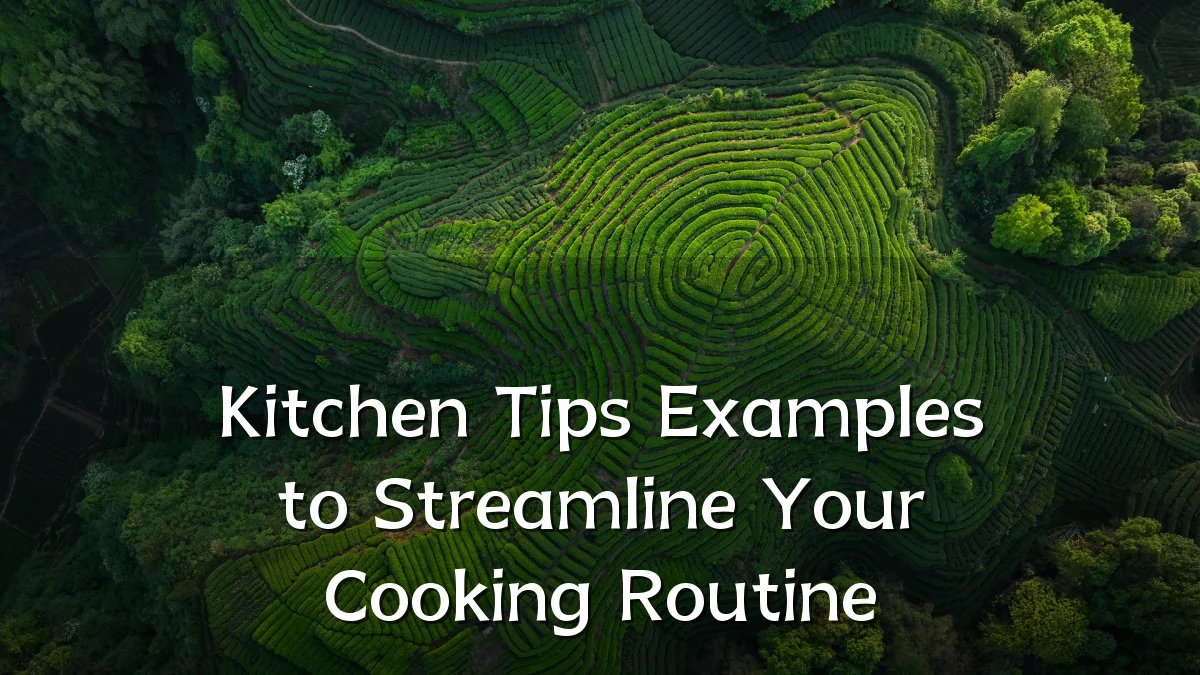 Kitchen Tips Examples to Streamline Your Cooking Routine